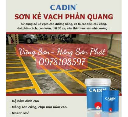Cửa Hàng Sơn Kẻ Vạch Phản Quang CaDin Giá Rẻ Cho Các Dự Án Tại TP HCM 2024