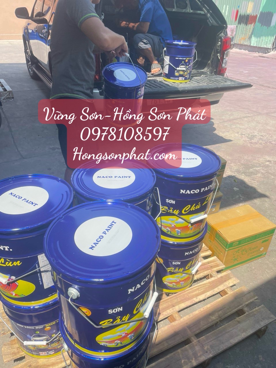 Sơn Dầu Naco Bảy Chú Lùn Màu Xanh Nước Biển NC 640