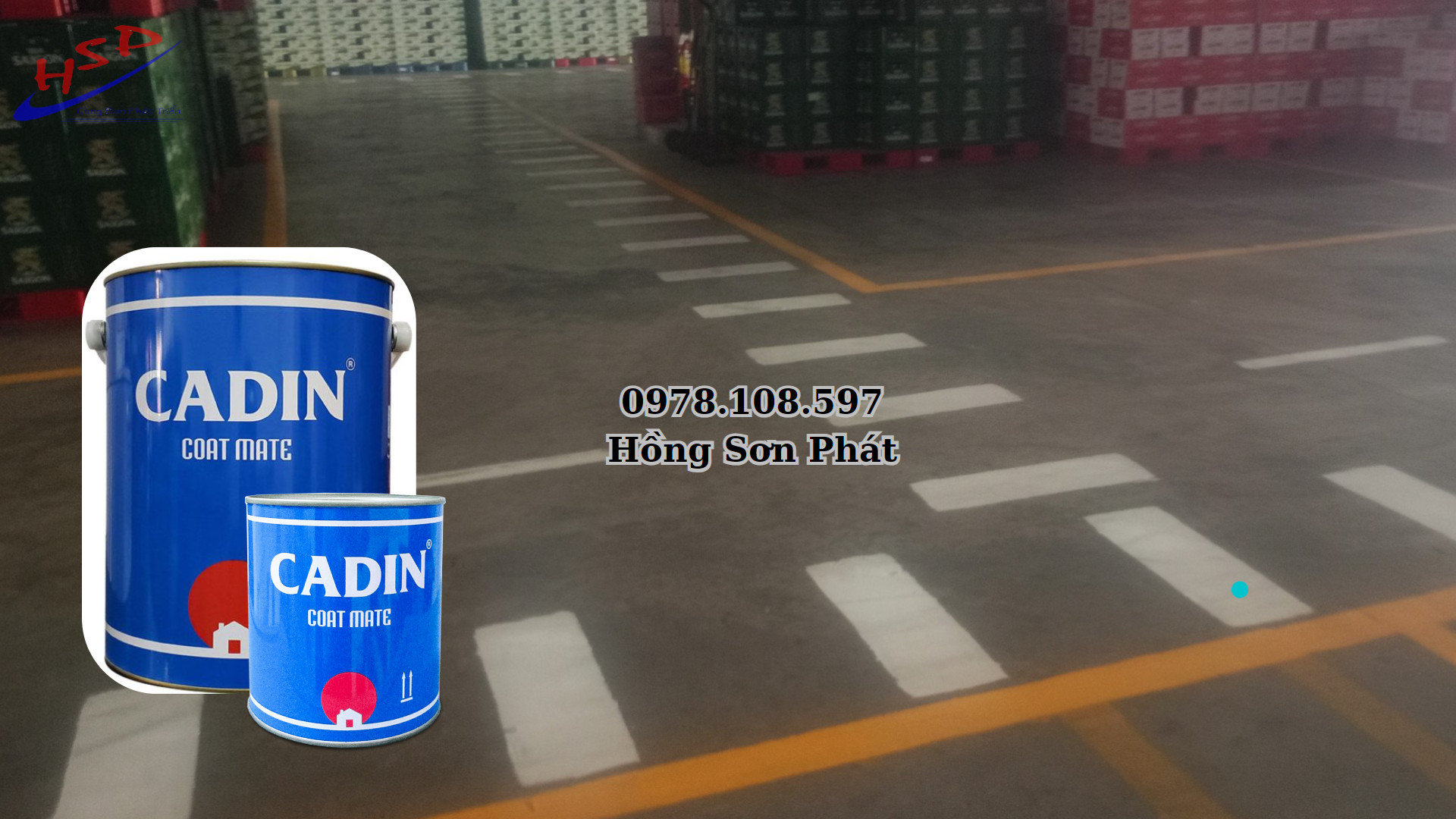 Sơn Cadin Kẻ Vạch Phản Quang KV100 Cho Các Nhà Máy Giá Rẻ  