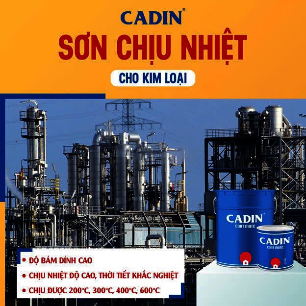 Đại Lý Sơn Chịu Nhiệt Cadin 200 Độ 400 Độ 600 Độ Giá Rẻ Đồng Nai