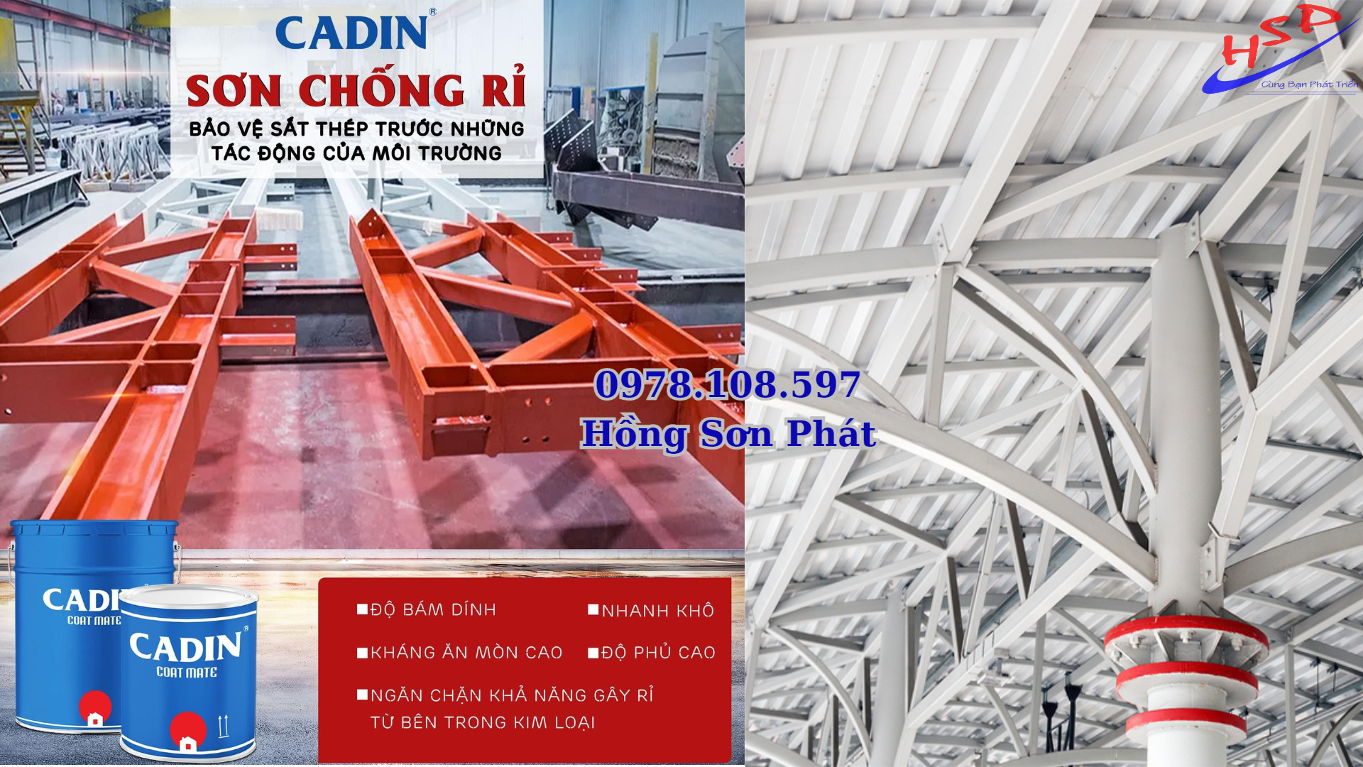 Sơn Chống Rỉ Cadin A101 Cho Bề Mặt Sắt Thép Giá Rẻ TPHCM