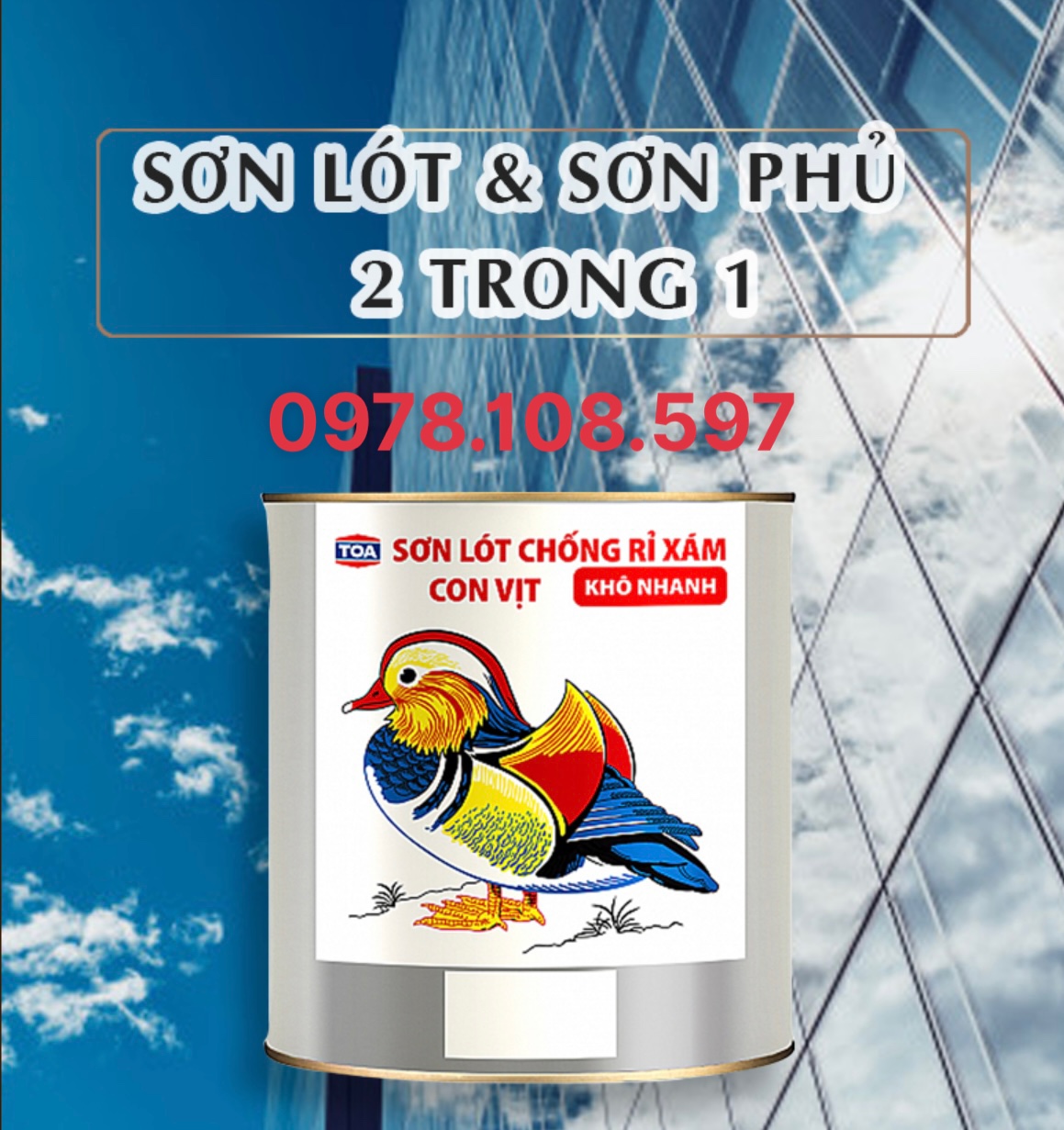 Sơn Lót Chống Rỉ Toa Con Vịt Giá Rẻ Tại Bình Dương