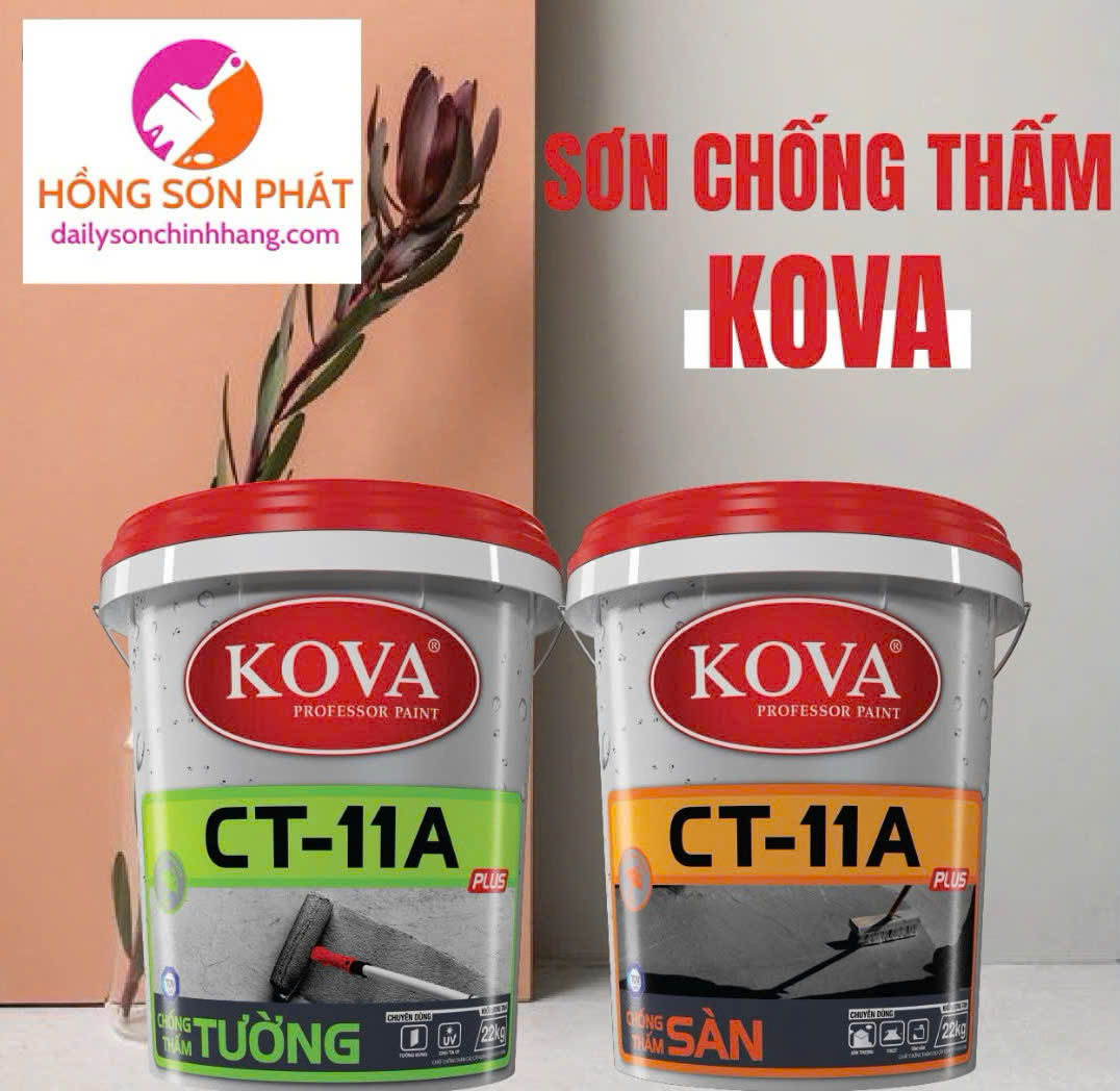 Chất Chống Thấm Pha Xi Măng Kova CT 11A  Plus Tường 