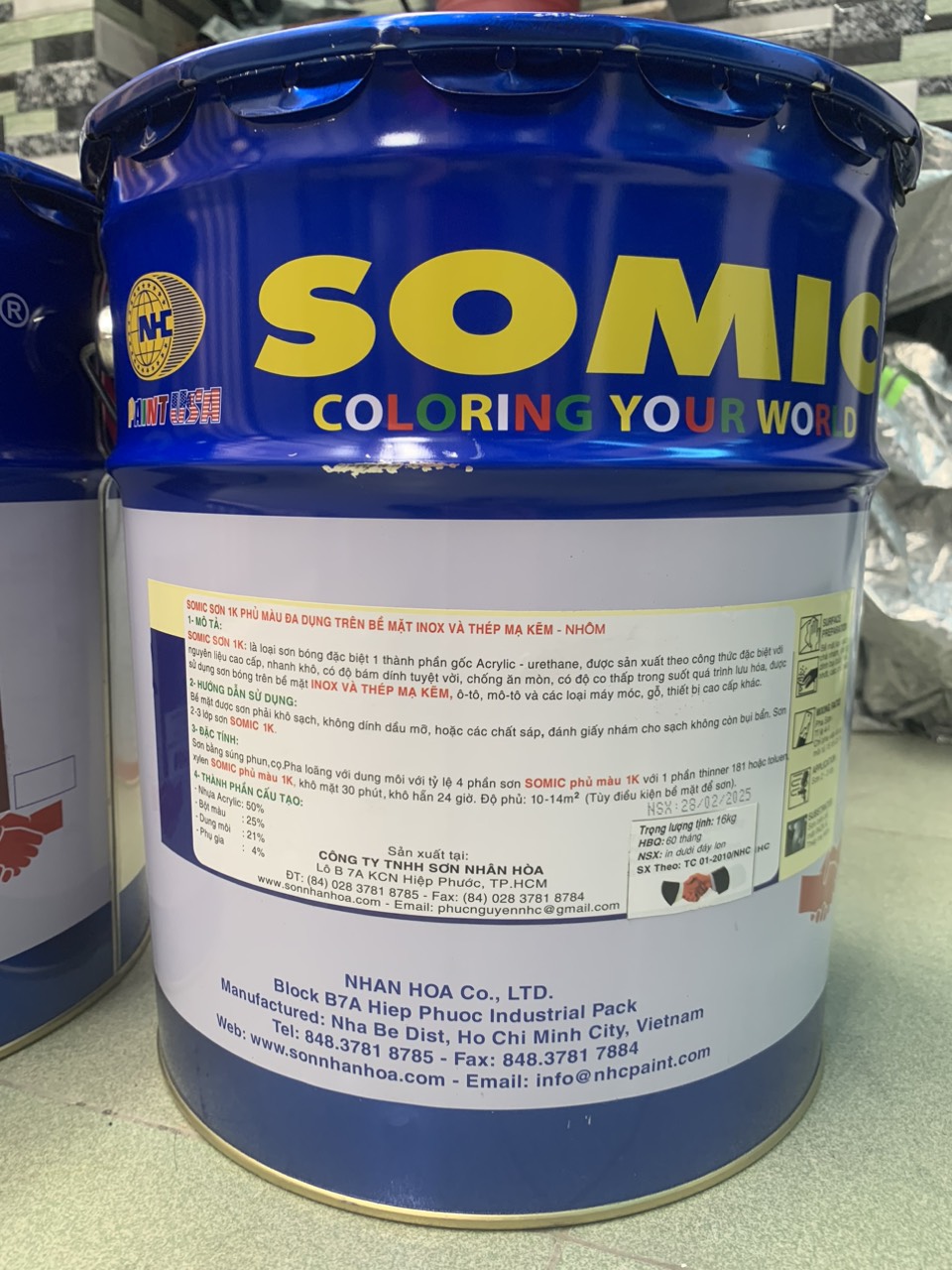 Sơn Kẽm 1K Somic 16Kg