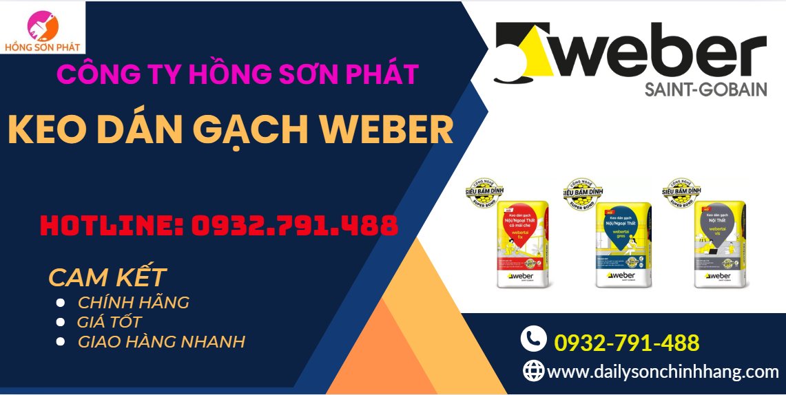 Keo Dán Gạch Weber Chính Hãng Giá Tốt Tại Tp HCM