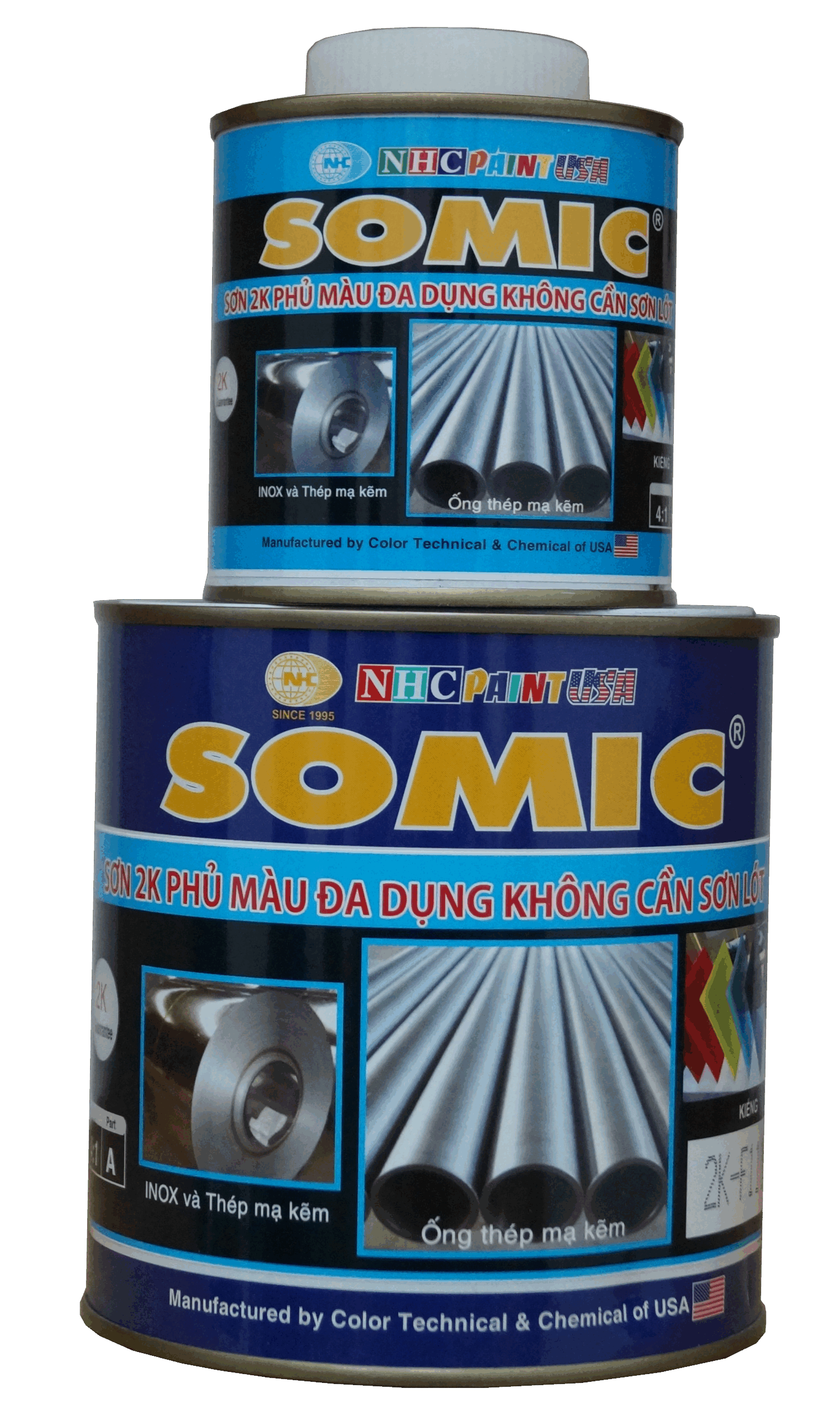 Sơn Phủ Màu Đa Dụng SOMIC 2K Giá Rẻ Tại Tp HCM