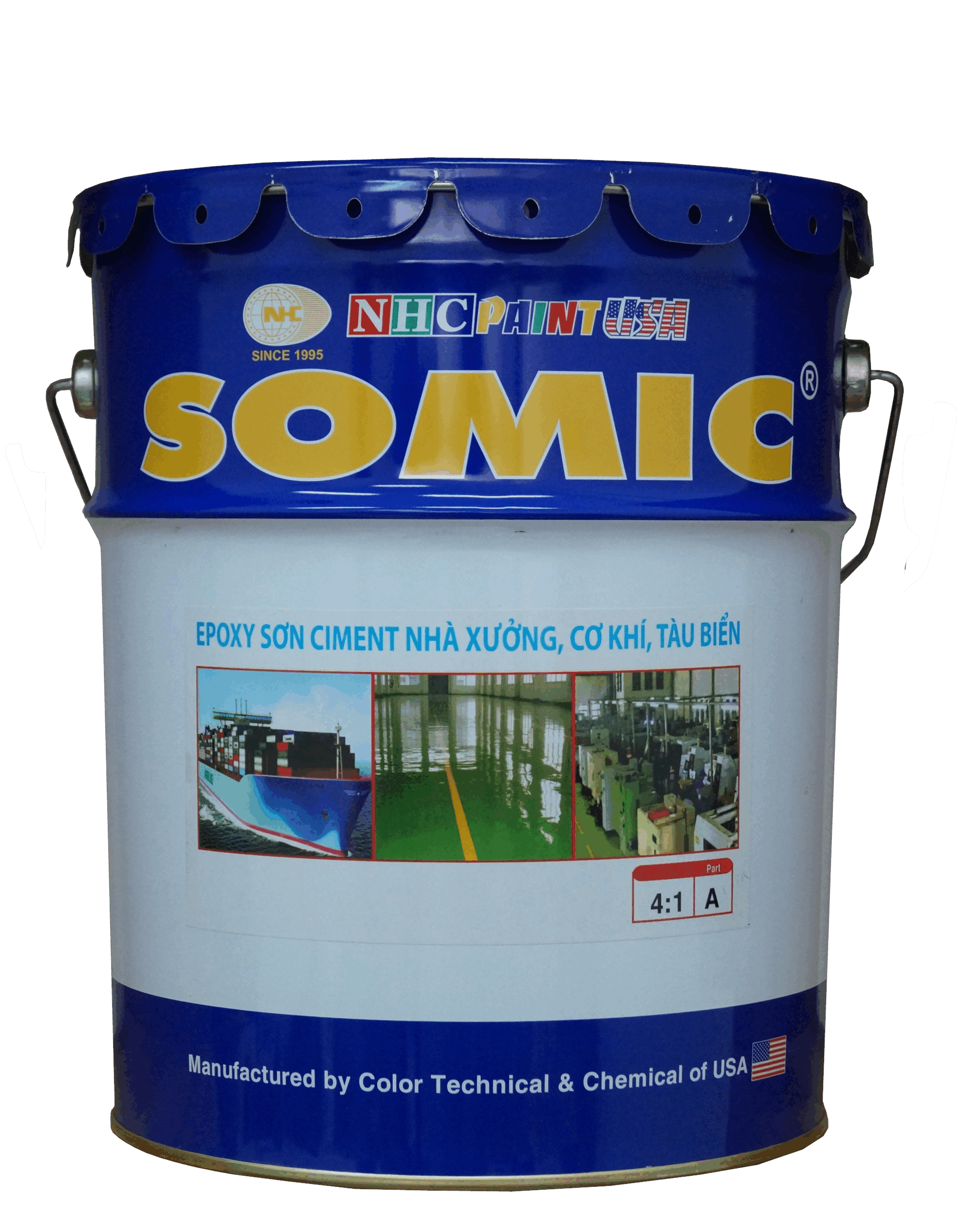 Sơn Epoxy SOMIC Cho Nền Sàn Betong Nhà Xưởng