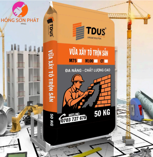 Vữa xây tô trộn sẵn TDUS Cao cấp giá rẻ tại Tp HCM