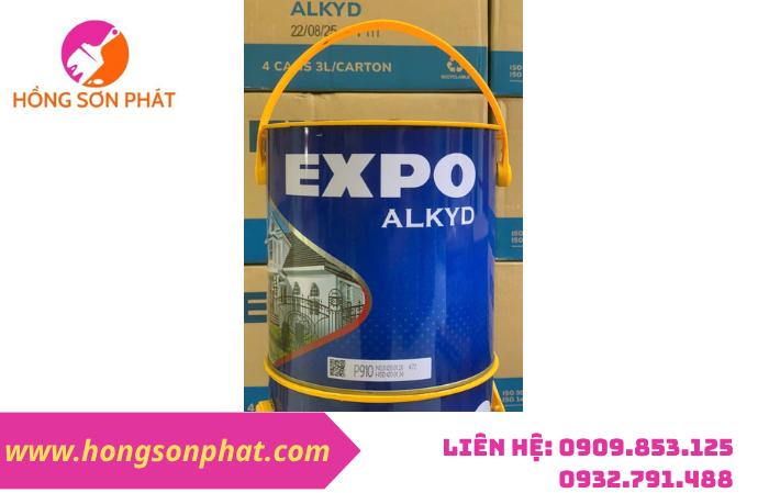 Sơn dầu alkyd Expo lon 3L Màu P910
