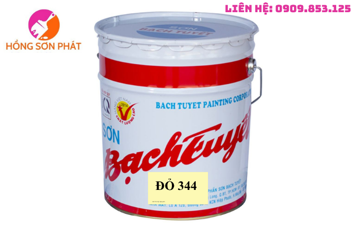 Sơn Dầu Bạch Tuyết Màu Đỏ Mã 344