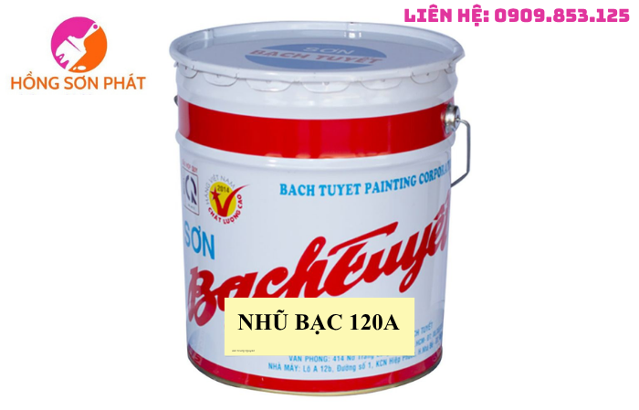Sơn dầu Bạch Tuyết màu nhũ bạc 120A