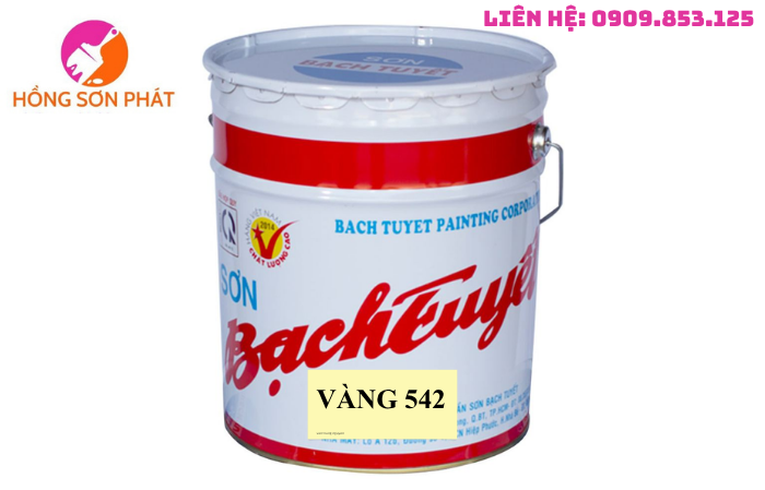Sơn Dầu Bạch Tuyết màu Vàng 542 Giá Rẻ