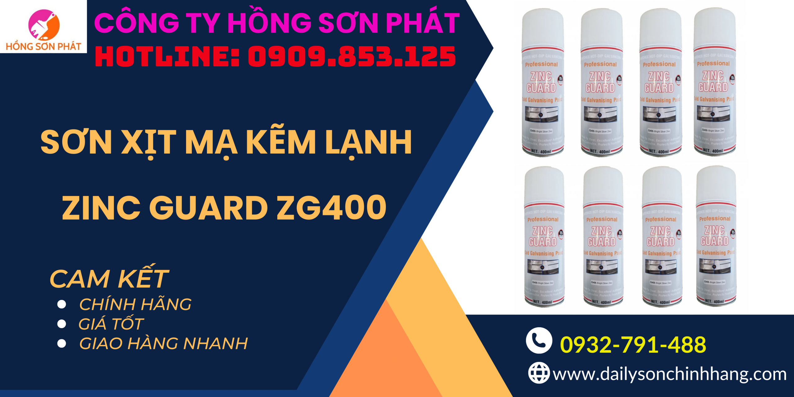 Sơn Xịt Mạ Kẽm Lạnh Zinc Guard ZG400 Giá Rẻ