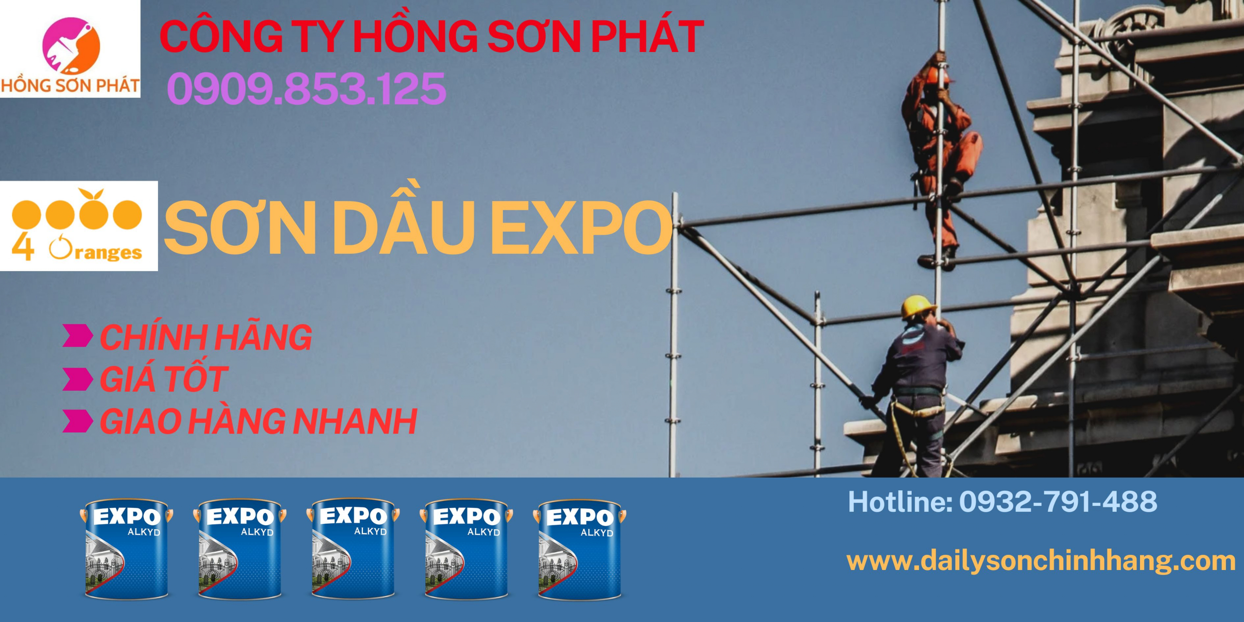 Kho Sơn Dầu Expo Alkyd Cho Công Trình Giá Rẻ Tại HCM