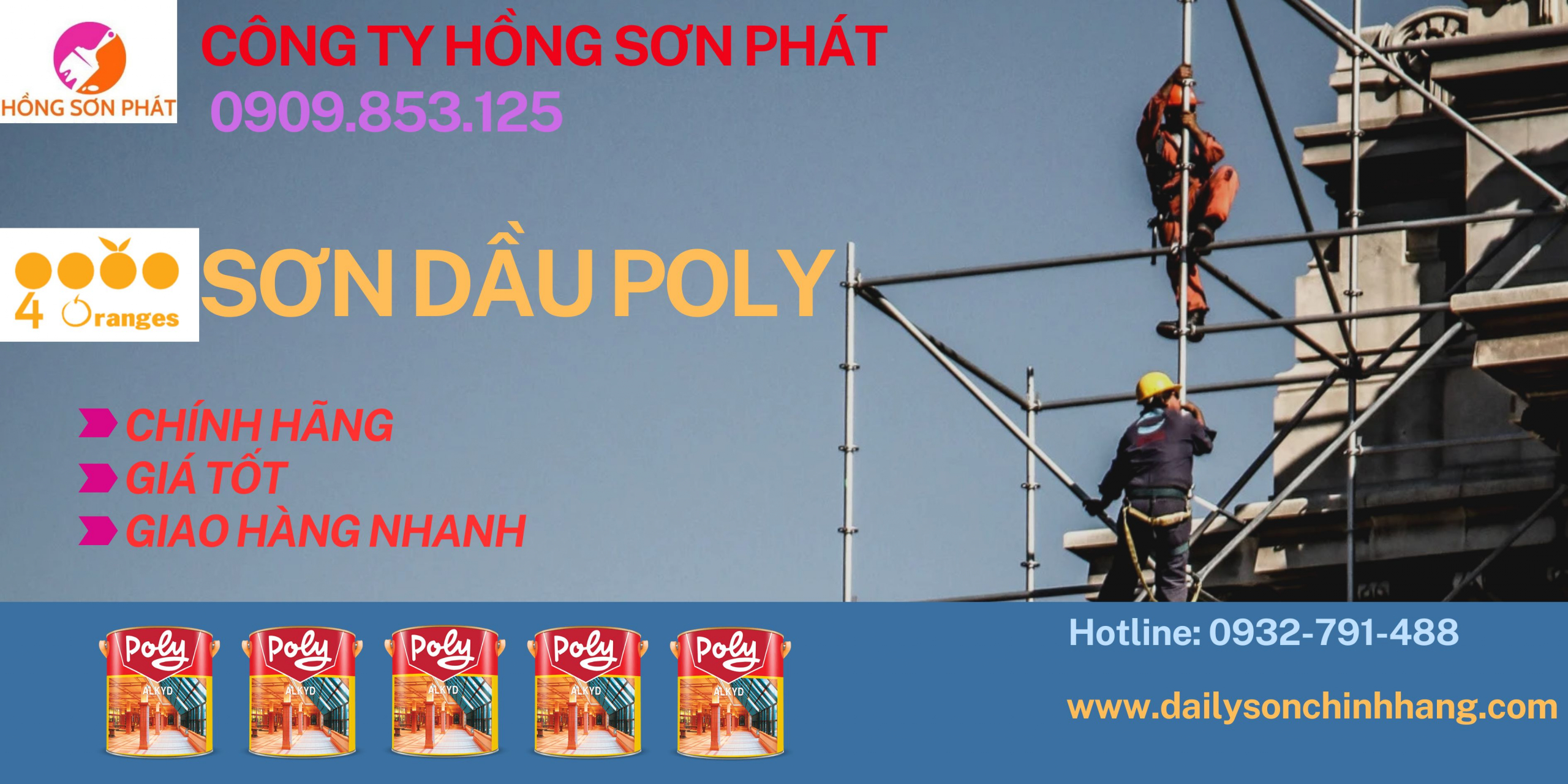Kho Sơn Dầu Poly Alkyd Cho Công Trình Tại Tp HCM