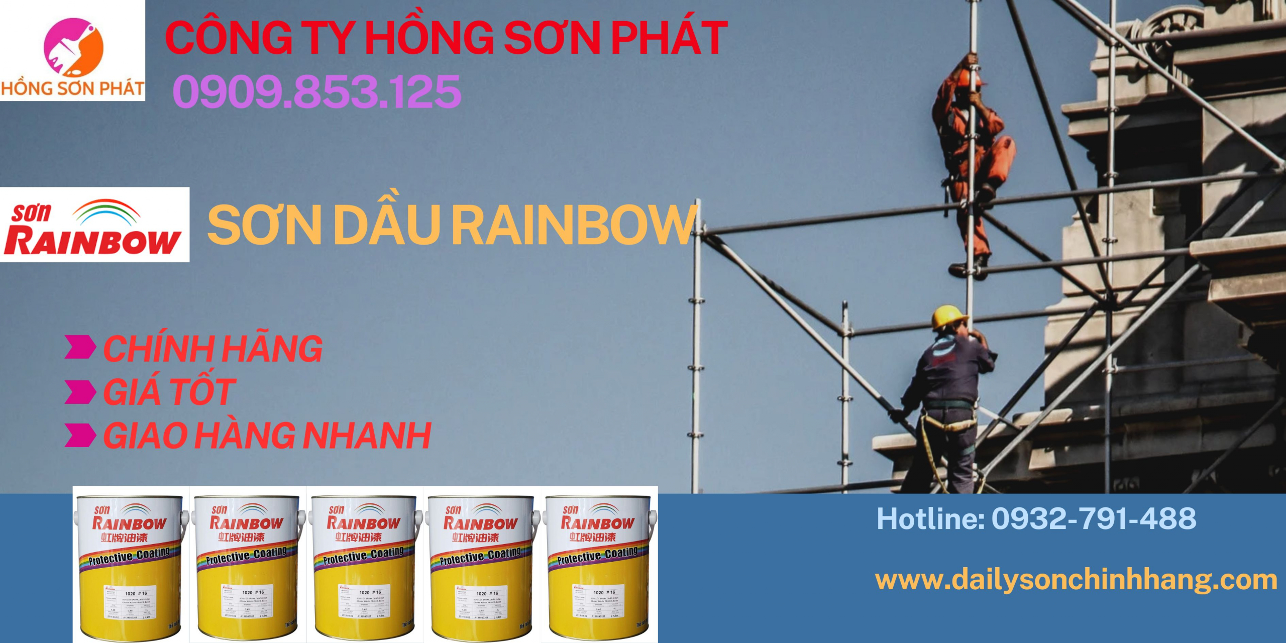 Kho Sơn Dầu Rainbow Cho Công Trình Giá Tốt Tại HCM