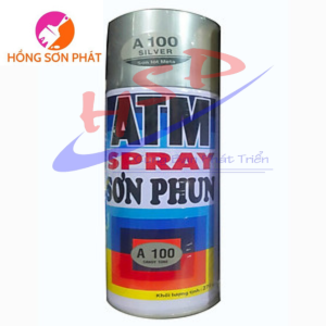Sơn xịt ATM A100 màu nhũ bạc 400ml