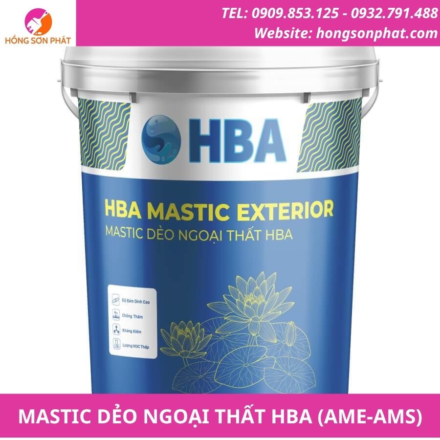 Bột Mastic dẻo ngoại thất HBA AME AMS